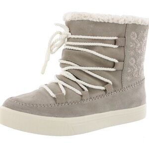 Toms Pull On Water-Resistant Ankle Boots Alpine Desert Taupe Size 7.5 Winter